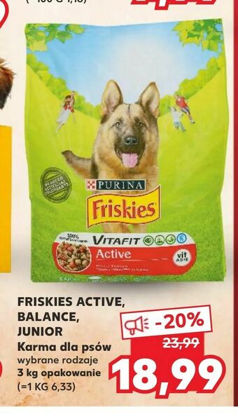 Kaufland FRISKIES ACTIVE, BALANCE, JUNIOR Karma dla psów oferta