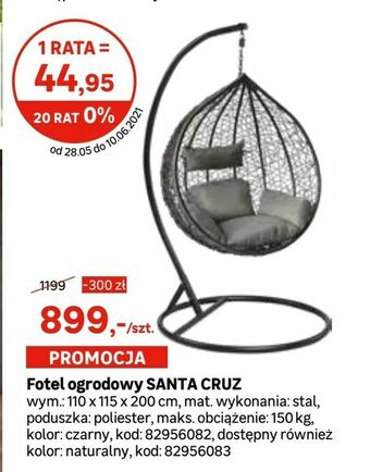 Leroy Merlin Fotel ogrodowy SANTA CRUZ oferta