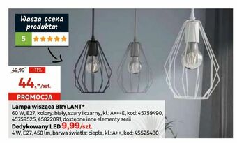 Leroy Merlin Lampa wisząca BRYLANT* oferta