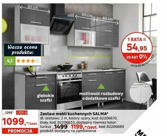 Leroy Merlin Zestaw mebli kuchennych SALMA oferta