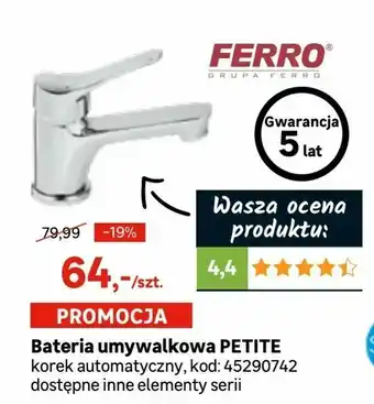 Leroy Merlin Bateria umywalkowa PETITE oferta