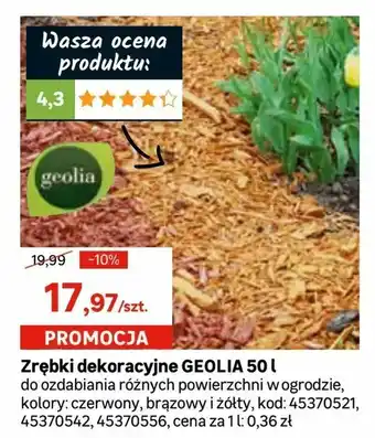 Leroy Merlin Zrębki dekoracyjne GEOLIA 50 l oferta