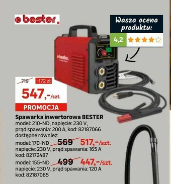Spawarka inwertorowa BESTER