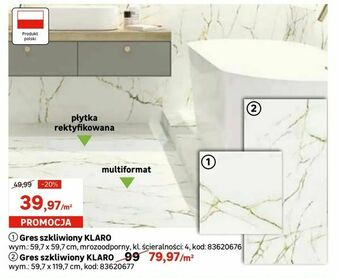 Leroy Merlin Gres szkliwiony KLARO oferta