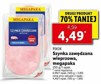 Lidl Szynka zawędzana wieprzowa, megapaka oferta