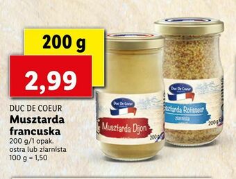 Lidl Musztarda francuska oferta