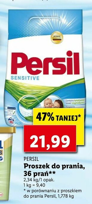 Lidl Proszek do prania, 36 prań oferta