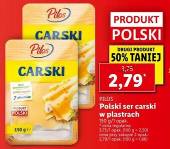 Lidl Polski ser carski w plastrach oferta