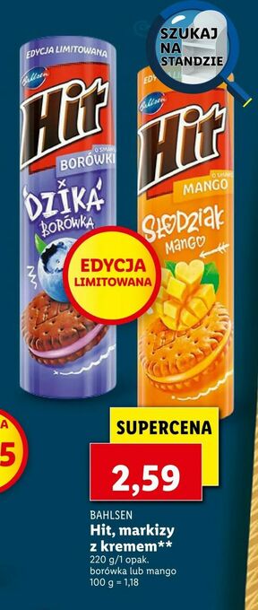 Lidl Hit, markizy z kremem oferta
