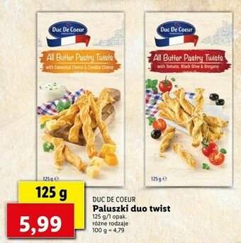 Lidl Paluszki duo twist oferta