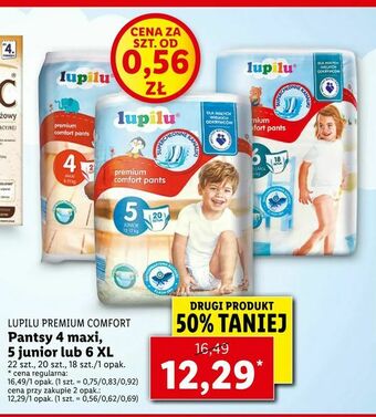 Lidl Pantsy 4 maxi, 5 junior lub 6 XL oferta