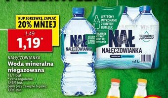 Lidl Woda mineralna niegazowana oferta