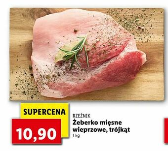 Lidl Żeberko mięsne wieprzowe, trójkąt oferta