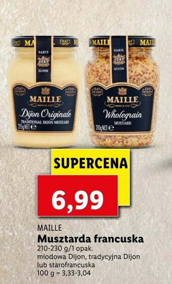 Lidl Musztarda francuska oferta
