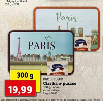 Lidl Ciastka w puszce oferta
