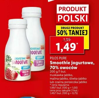 Lidl Smoothie jogurtowe, 70% owoców oferta