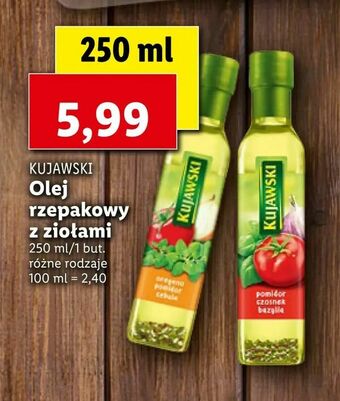 Lidl Olej rzepakowy z ziołami oferta