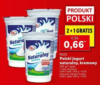 Lidl Polski jogurt naturalny, kremowy oferta