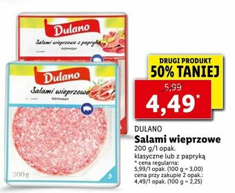 Lidl Salami wieprzowe oferta