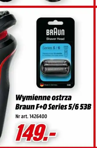 Media Markt Wymienne ostrza Braun F+O Series 5/6 53B oferta