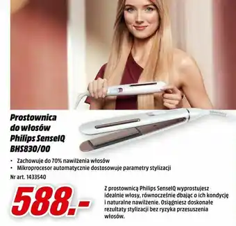 Media Markt Prostownica do włosów Philips SenseIQ BHS830/00 oferta