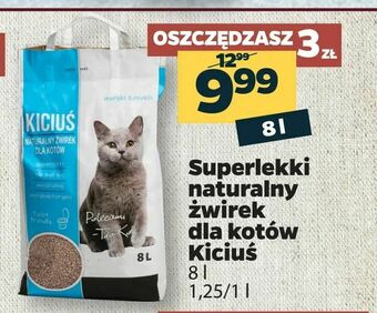 Netto Superlekki naturalny żwirek dla kotów Kiciuś oferta