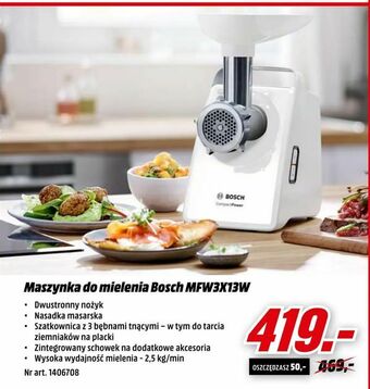 Media Markt Maszynka do mielenia Bosch MFW3X13W oferta