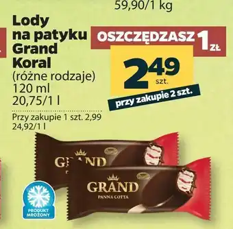 Netto Lody na patyku Grand Koral oferta