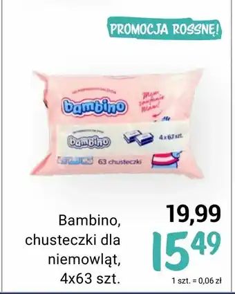 Rossmann Bambino, chusteczki dla niemowląt oferta