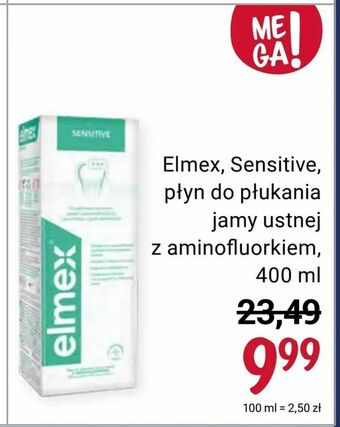 Rossmann Elmex, Sensitive, płyn do płukania jamy ustnej z aminofluorkiem oferta