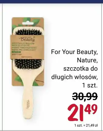 Rossmann For Your Beauty, Nature, szczotka do długich włosów oferta