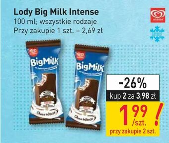 Stokrotka Lody Big Milk Intense oferta