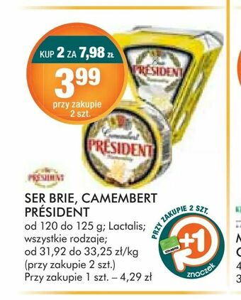 Stokrotka Ser Brie, Camembert Président oferta