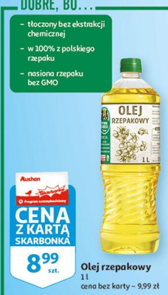Auchan Olej rzepakowy auchan pewni dobrego oferta
