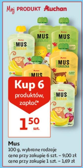 Auchan Mus jabłkowy auchan oferta