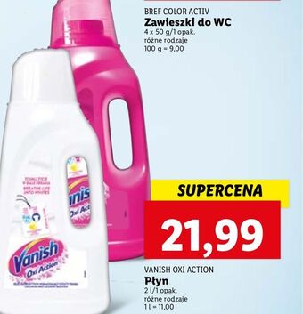Lidl Odplamiacz w płynie white vanish oxi action oferta