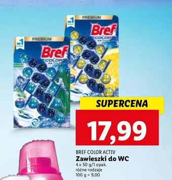 Lidl Zawieszka do wc cytryna bref color aktiv (wcześniej blue active) oferta