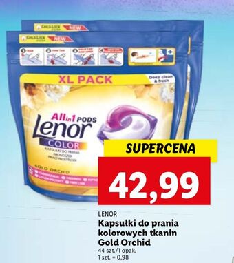 Lidl Kapsułki do prania gold orchid lenor all in 1 pods oferta