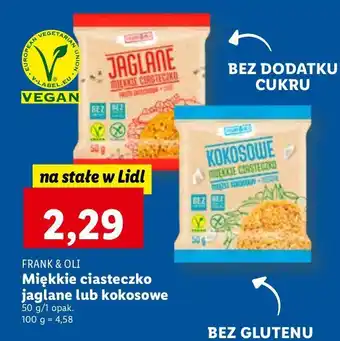 Lidl Ciastko jaglane z pastą orzechową i chia frank&oli oferta