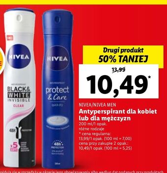 Lidl Antyperspirant nivea protect & care oferta