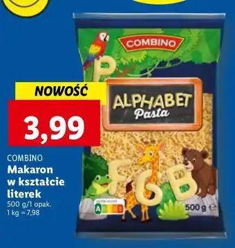 Lidl Makaron literki combino oferta