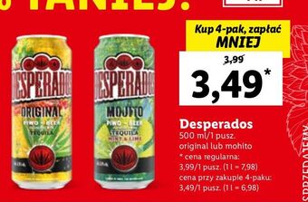 Lidl Piwo desperados oferta