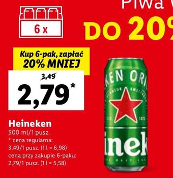 Lidl Piwo heineken oferta