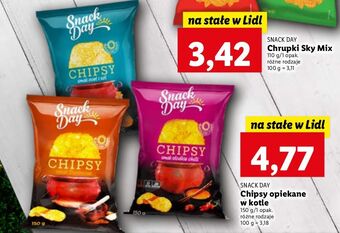 Lidl Chipsy sól i ocet snack day oferta