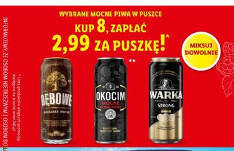 Lidl Piwo warka strong oferta