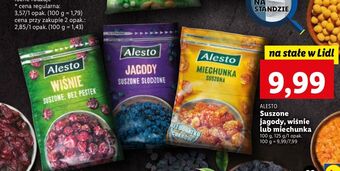 Lidl Wiśnie suszone słodzone alesto oferta