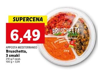Lidl Bruschetta oliwka + paprykowo-pomidorowa pomidorowa apposta mediterraneo oferta