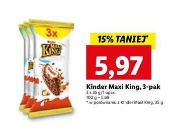 Lidl Baton kinder maxi king oferta