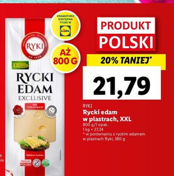 Lidl Ser rycki edam ryki oferta
