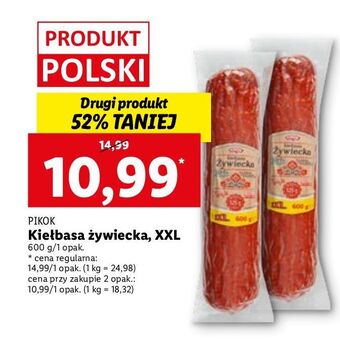 Lidl Kiełbasa  żywiecka pikok oferta